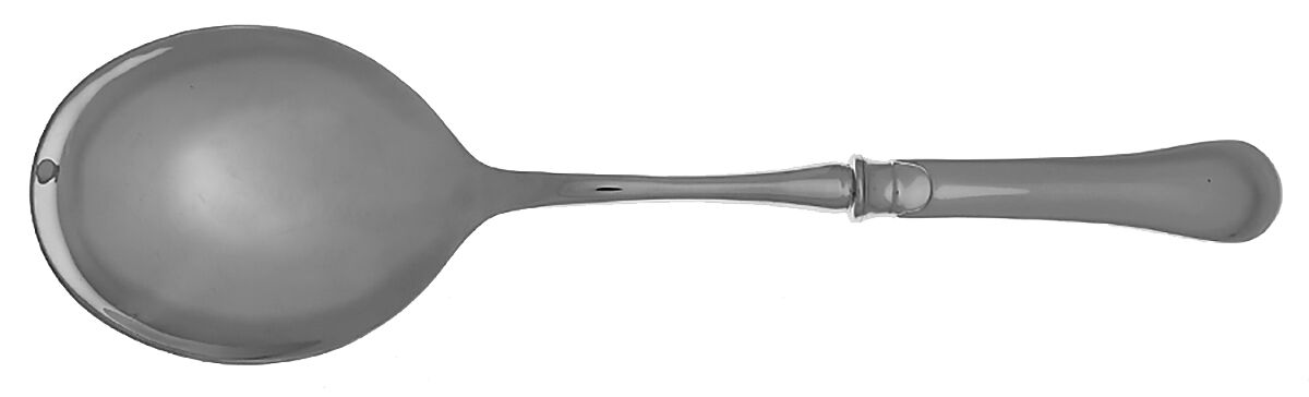 Berry (Stainless) Casserole Spoon with Smooth Stainless Bowl HC by Christofle France-1