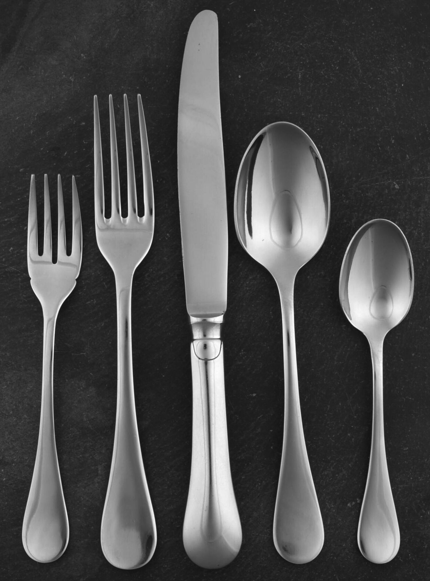 Berry (Stainless) 5 Piece Place Setting by Christofle France-1