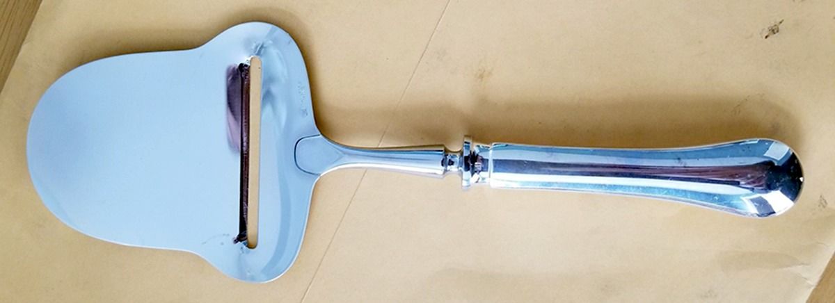 Berry (Stainless) Cheese Plane with Stainless Plane by Christofle France-1