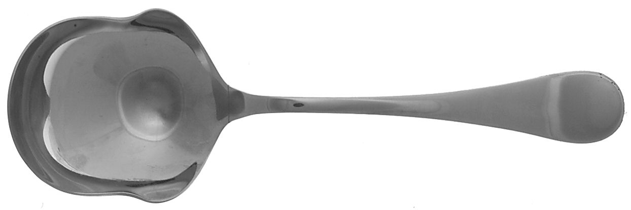 Berry (Stainless) Boiled Potato Ladle, Solid Piece by Christofle France-1