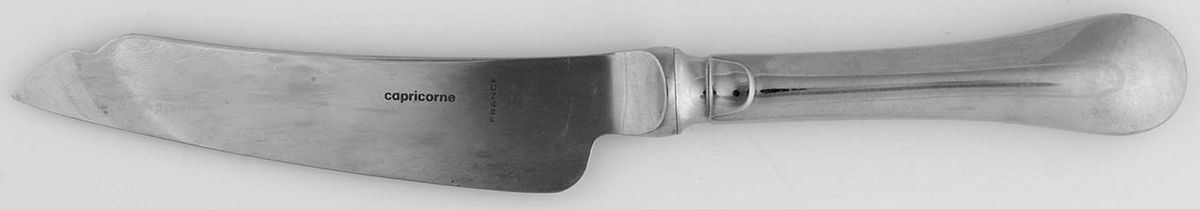 Berry (Stainless) Solid Serving Cheese Knife by Christofle France-1