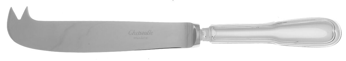 Chinon (Silverplate, 1862) Cheese Knife with Stainless Blade by Christofle France-1