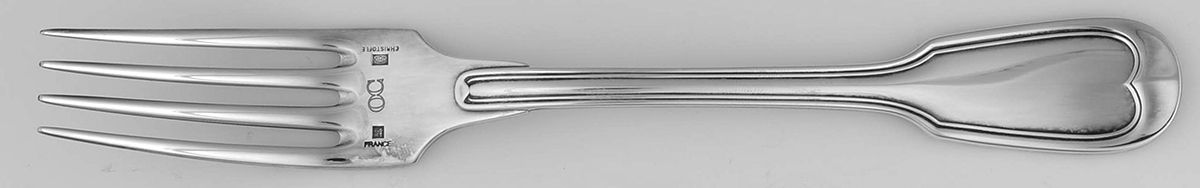 Chinon (Silverplate, 1862) Fork by Christofle France-1