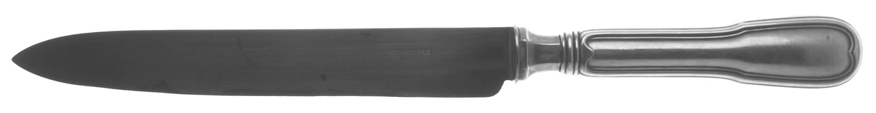 Chinon (Silverplate, 1862) Large Stainless Blade Roast Carving Knife by Christofle France-1