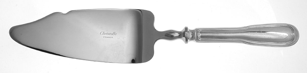 Chinon (Silverplate, 1862) Pie & Cake Server with Stainless Blade by Christofle France-1