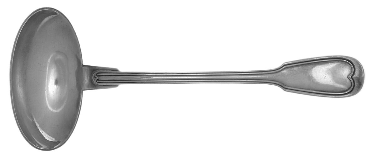 Chinon (Silverplate, 1862) Solid Gravy Ladle by Christofle France-1