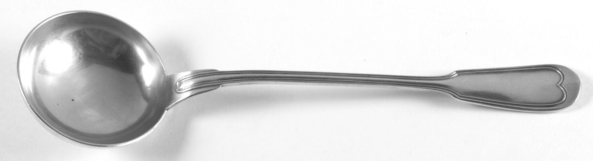 Chinon (Silverplate, 1862) Solid Soup Ladle by Christofle France-1