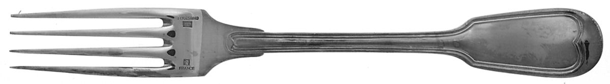 Chinon (Silverplate, 1862) Fork by Christofle France-1