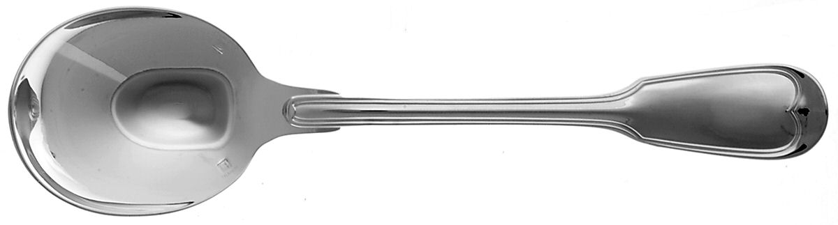 Chinon (Silverplate, 1862) Round Bowl Soup Spoon (Cream Soup) by Christofle France-1