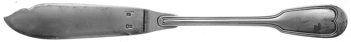 Chinon (Silverplate, 1862) Individual Solid Fish Knife by Christofle France-1