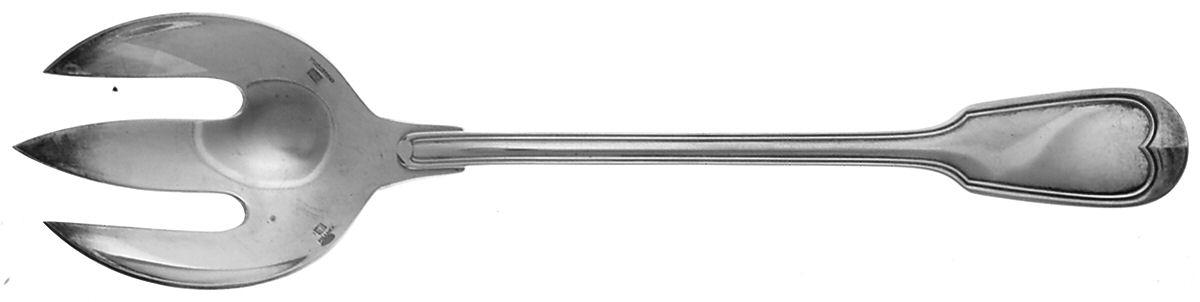 Chinon (Silverplate, 1862) Solid Salad Serving Fork by Christofle France-1
