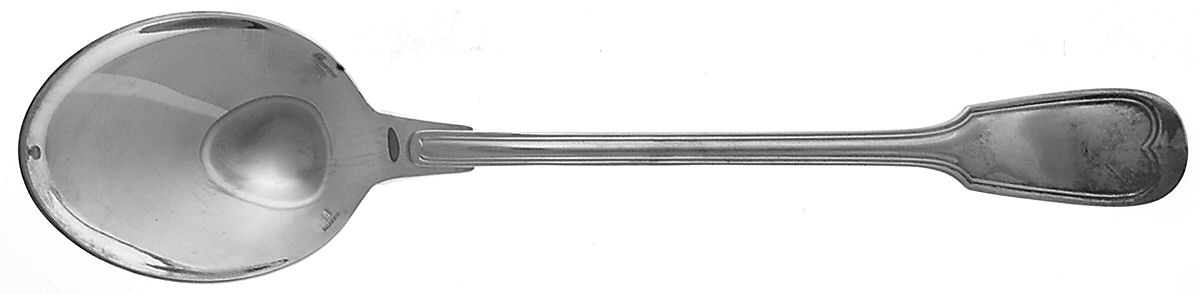 Chinon (Silverplate, 1862) Solid Salad Serving Spoon by Christofle France-1