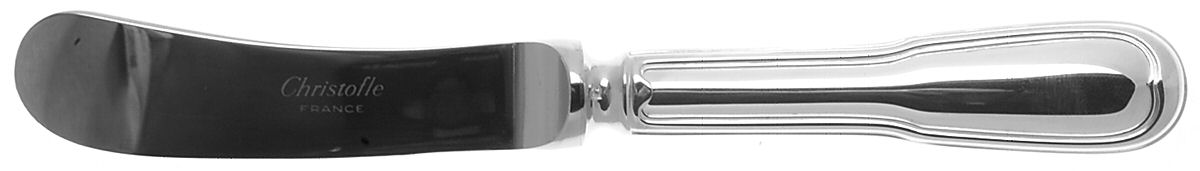 Chinon (Silverplate, 1862) Butter Spreader Hollow Hdl-Paddle/Stainless Blade by Christofle France-1