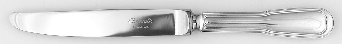 Chinon (Silverplate, 1862) Knife-Dessert/Stainless Blade by Christofle France-1