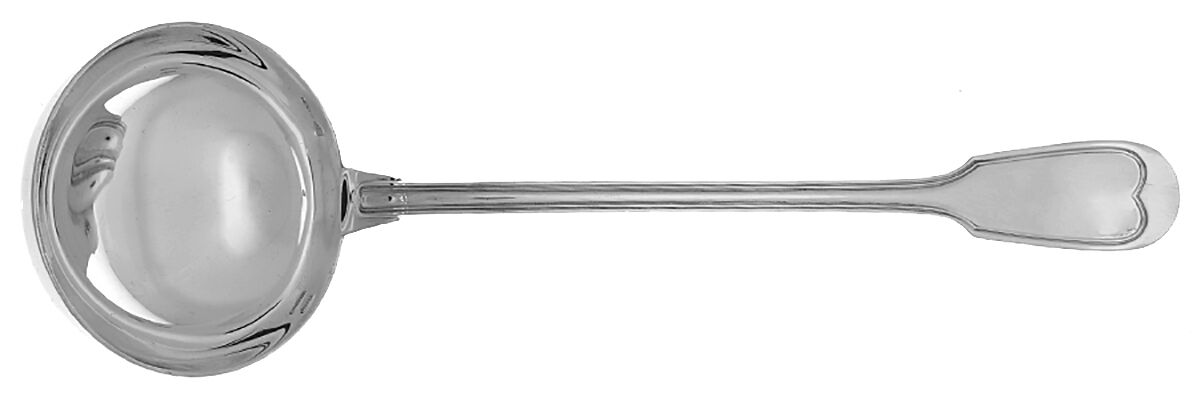 Chinon (Sterling, 1991) Solid Soup Ladle by Christofle France-1