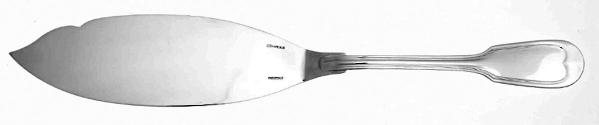 Chinon (Sterling, 1991) Large Solid Fish Serving Knife by Christofle France-1
