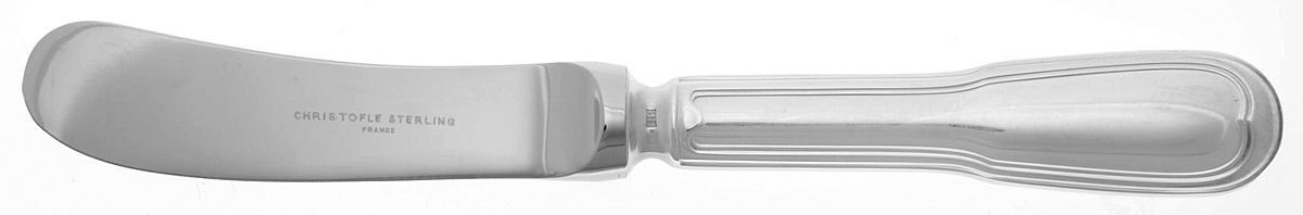Chinon (Sterling, 1991) Butter Spreader Hollow Hdl-Paddle/Stainless Blade by Christofle France-1