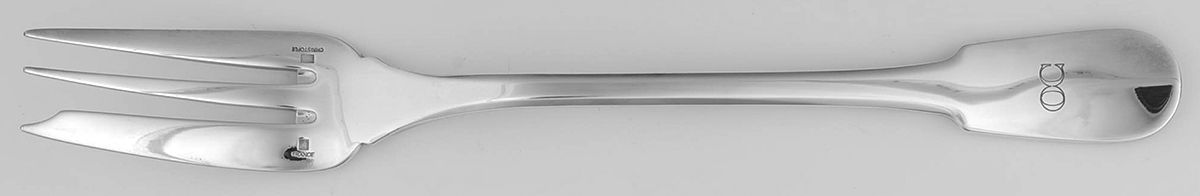 Cluny (Silverplate, 1963) Solid Serving Fork by Christofle France-1