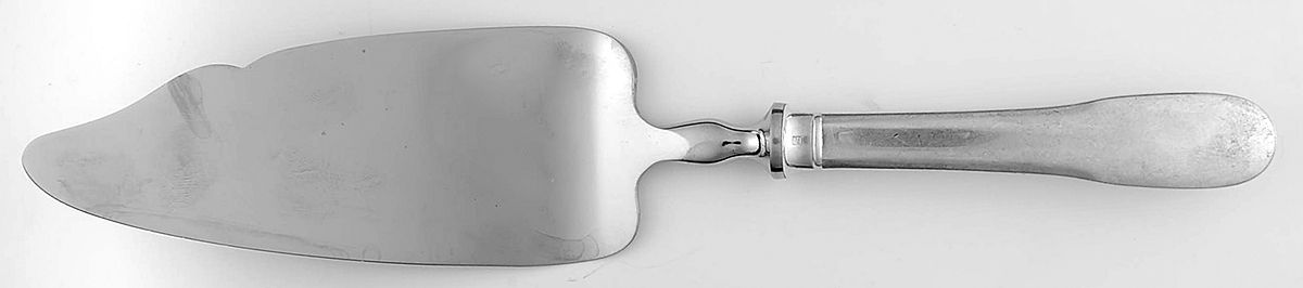 Cluny (Silverplate, 1963) Pie & Cake Server with Stainless Blade by Christofle France-1