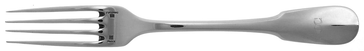 Cluny (Silverplate, 1963) Dessert Fork by Christofle France-1