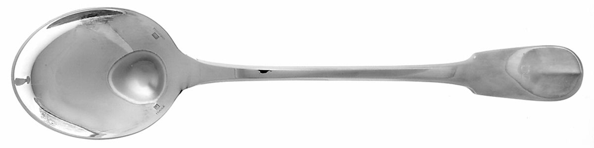 Cluny (Silverplate, 1963) Solid Salad Serving Spoon by Christofle France-1