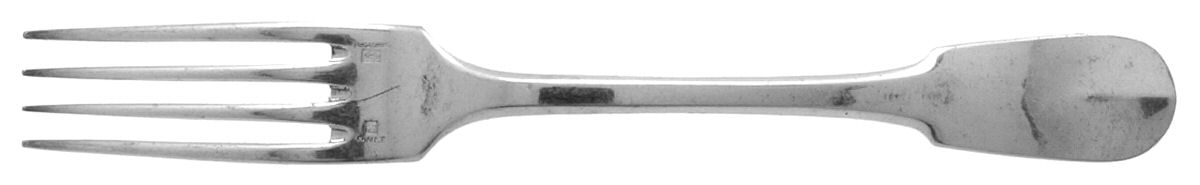 Cluny (Silverplate, 1963) Fork by Christofle France-1