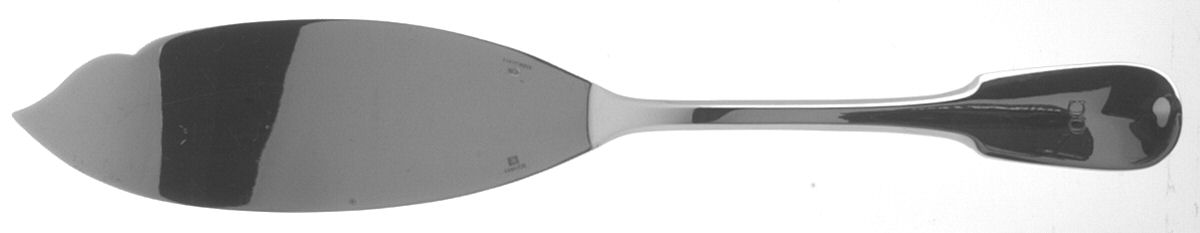 Cluny (Silverplate, 1963) Large Solid Fish Serving Knife by Christofle France-1