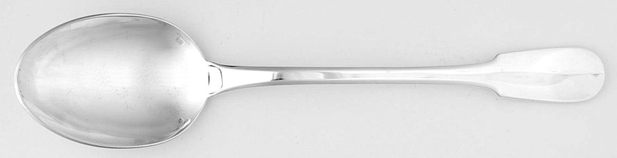 Cluny (Silverplate, 1963) Solid Serving Spoon by Christofle France-1