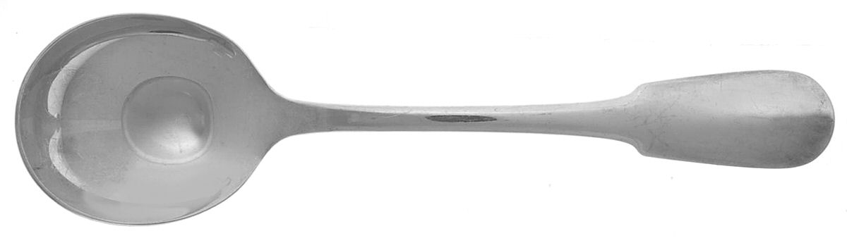 Cluny (Silverplate, 1963) Round Bowl Soup Spoon (Cream Soup) by Christofle France-1