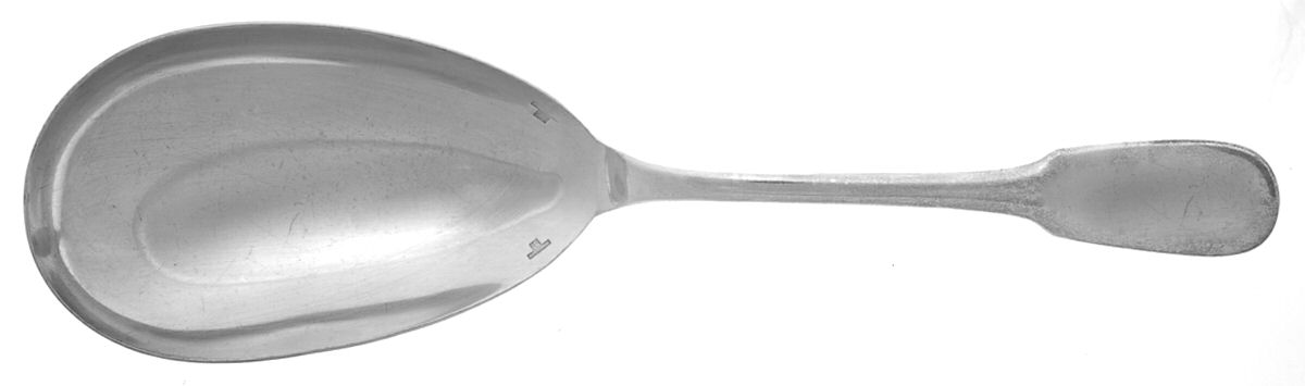 Cluny (Silverplate, 1963) Solid Rice/Potato Spoon by Christofle France-1