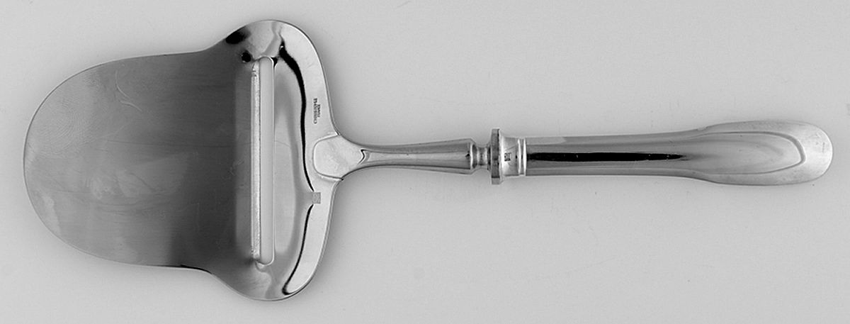 Cluny (Silverplate, 1963) Cheese Plane with Stainless Plane by Christofle France-1