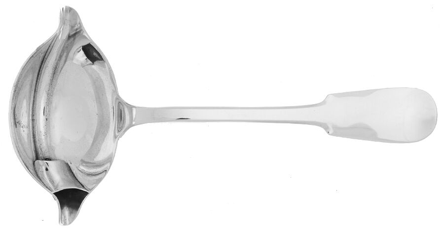Cluny (Sterling) Solid Fat & Lean Gravy Ladle by Christofle France-1