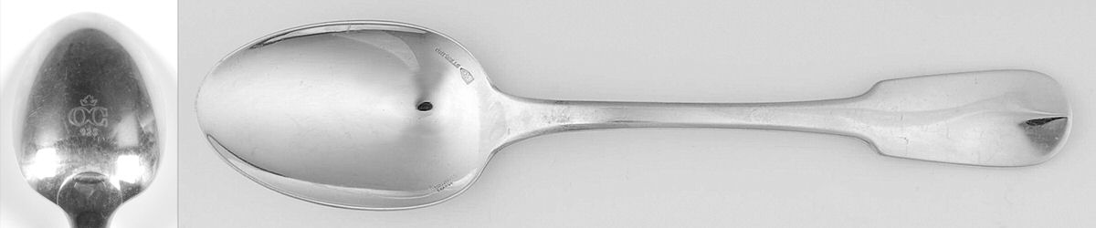 Cluny (Sterling) Oval Place Soup Spoon by Christofle France-1