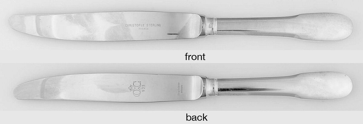 Cluny (Sterling) Hollow Modern Knife by Christofle France-1