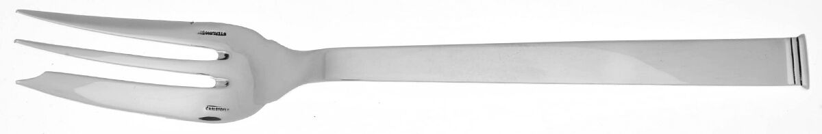 Commodore (Sterling) Solid Serving Fork by Christofle France-1