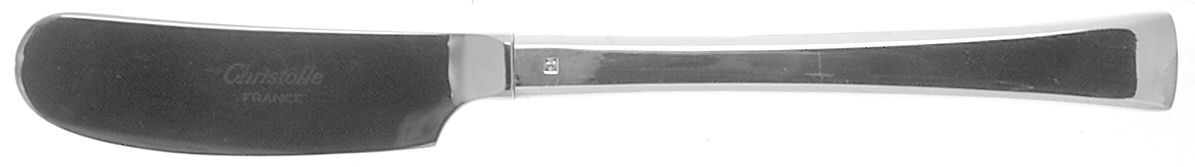 Concorde (Silverplate) Butter Spreader Hollow Hdl-Paddle/Stainless Blade by Christofle France-1
