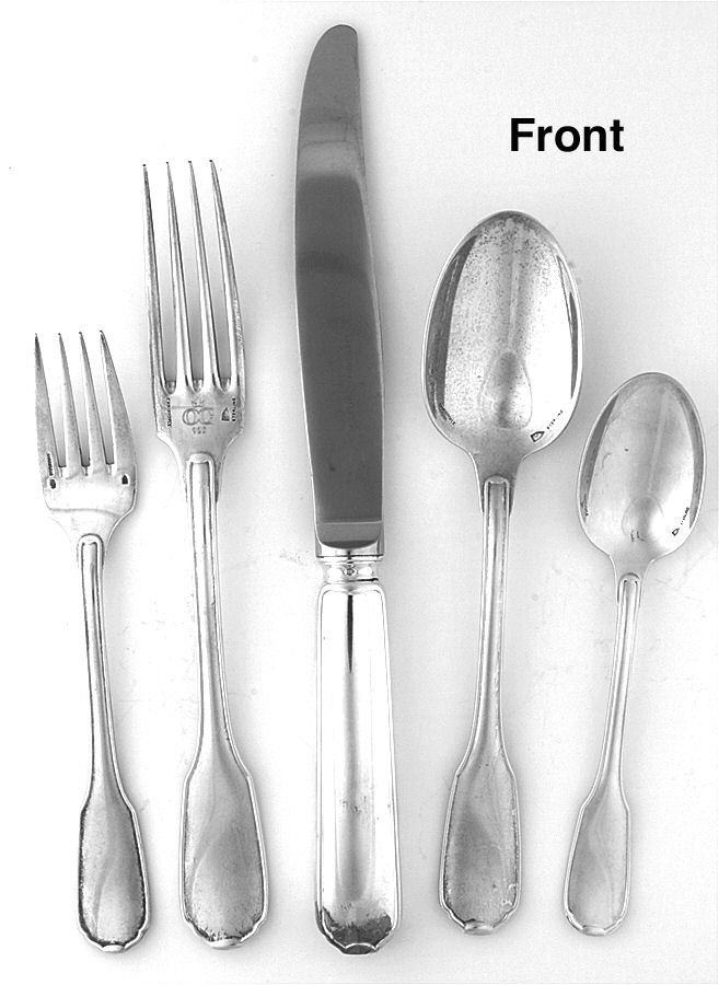 Germain (Sterling) 5 Piece Dinner Size Setting by Christofle France-1