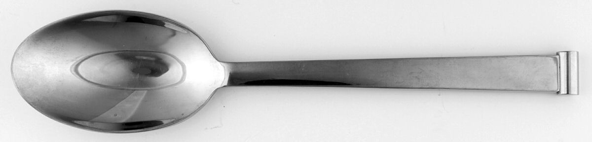 Integrale (Stainless) Dessert/Oval Soup Spoon by Christofle France-1