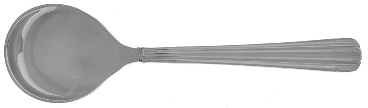 Laguna (Stainless) Round Bowl Soup Spoon (Cream Soup) by Christofle France-1