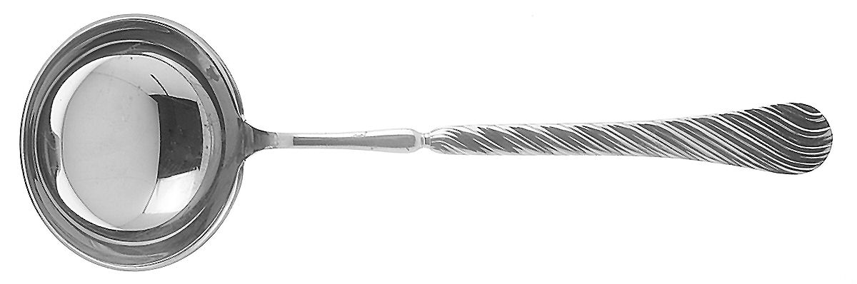 Liane (Stainless) Solid Soup Ladle by Christofle France-1