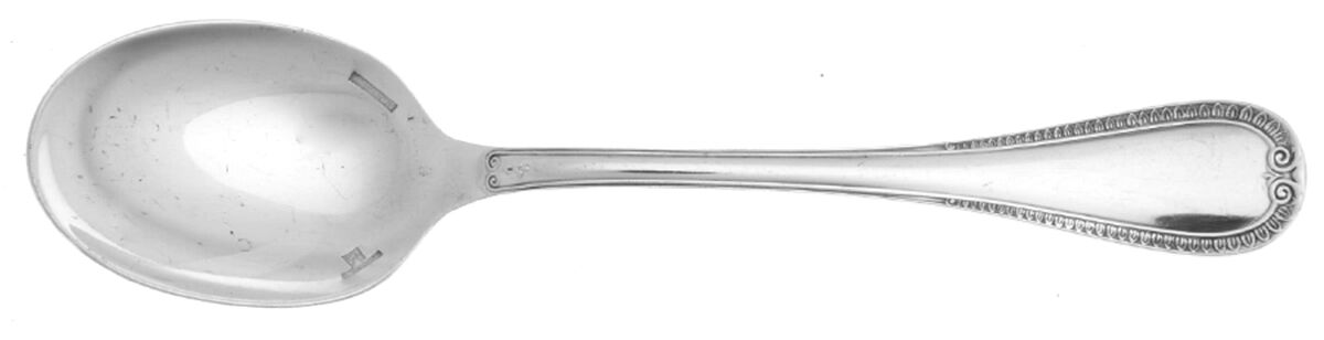 Malmaison (Silverplate, 1967) Large Sherbet Spoon by Christofle France-1
