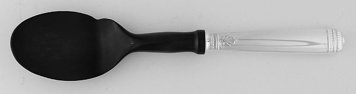 Malmaison (Silverplate, 1967) Caviar Shovel with Horn Bowl by Christofle France-1