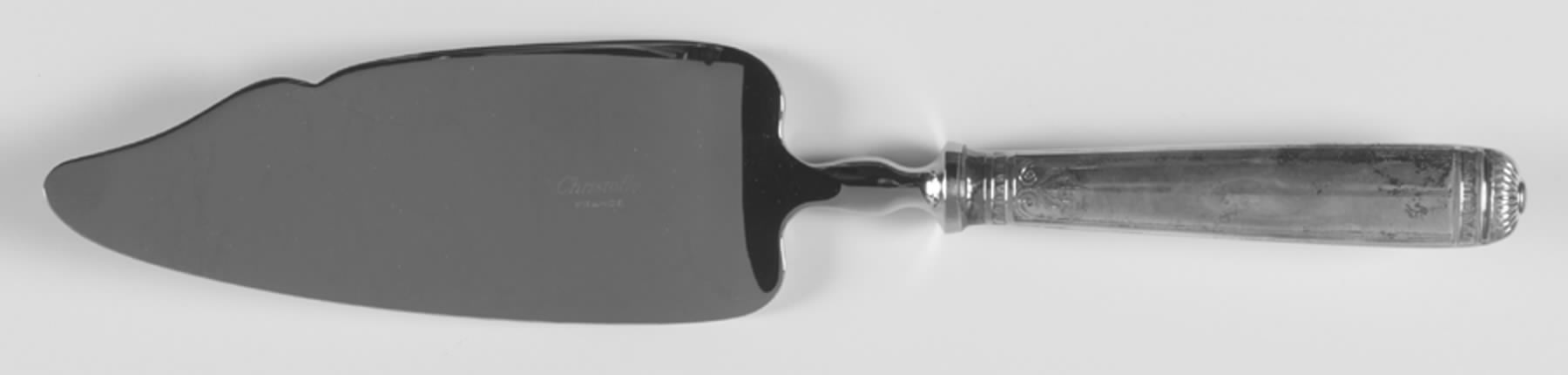 Malmaison (Silverplate, 1967) Pie & Cake Server with Stainless Blade by Christofle France-1