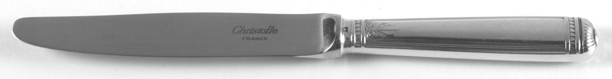Malmaison (Silverplate, 1967) Dessert Knife with Stainless Blade by Christofle France-1
