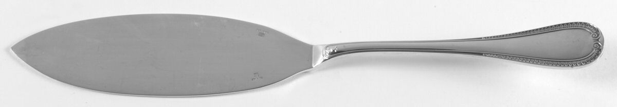 Malmaison (Silverplate, 1967) Large Solid Fish Serving Knife by Christofle France-1