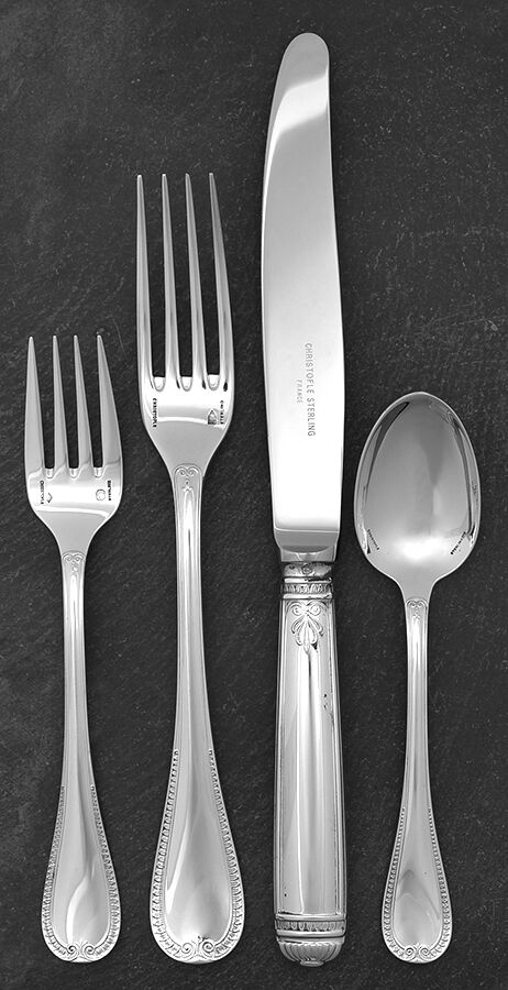 Malmaison (Sterling) 4 Piece Dinner Size Setting by Christofle France-1