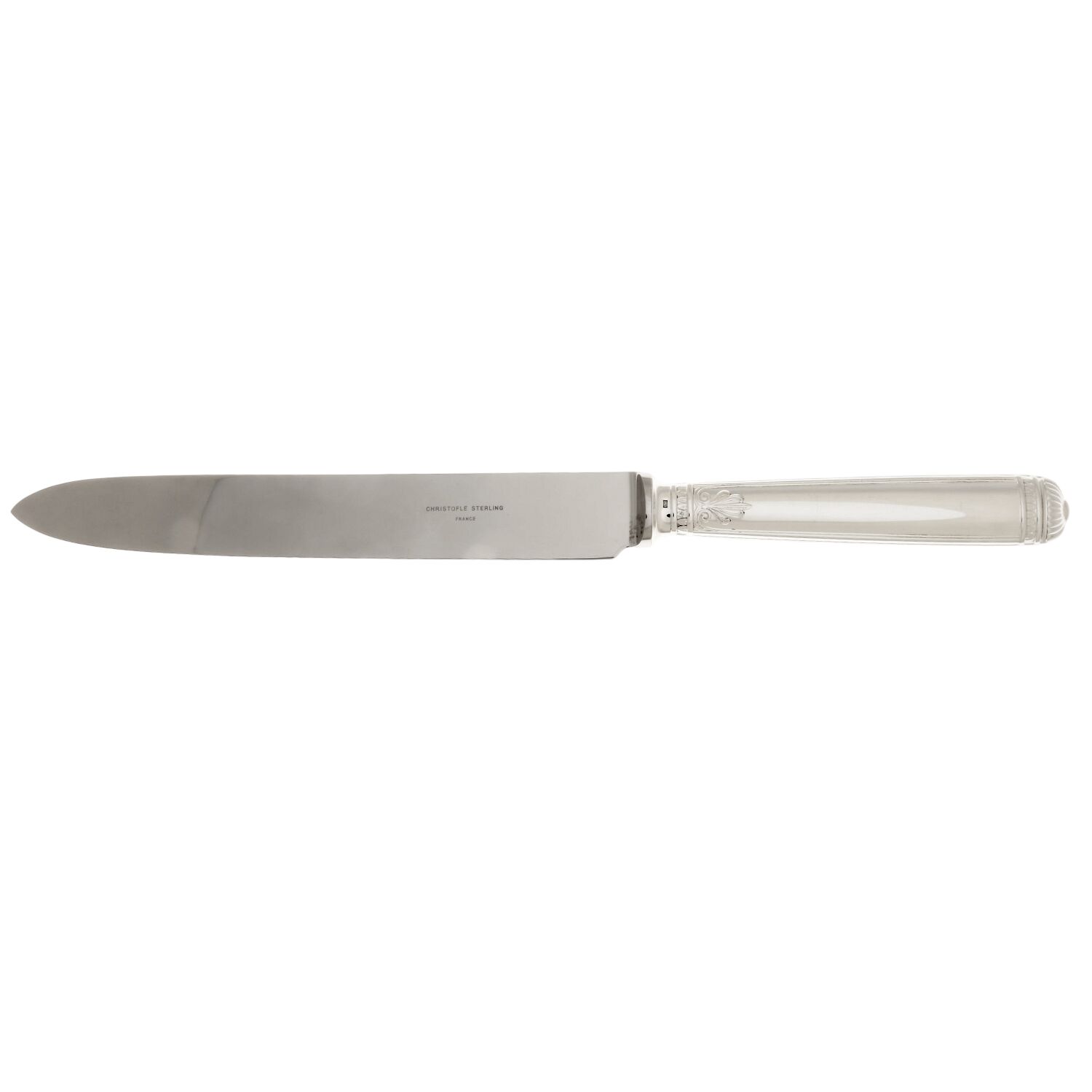 Malmaison (Sterling) Large Stainless Blade Roast Carving Knife by Christofle France-1