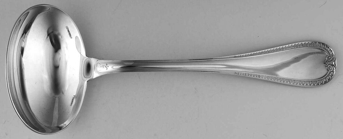 Malmaison (Sterling) Solid Gravy Ladle by Christofle France-1