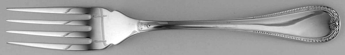 Malmaison (Sterling) Individual Solid Fish Fork by Christofle France-1