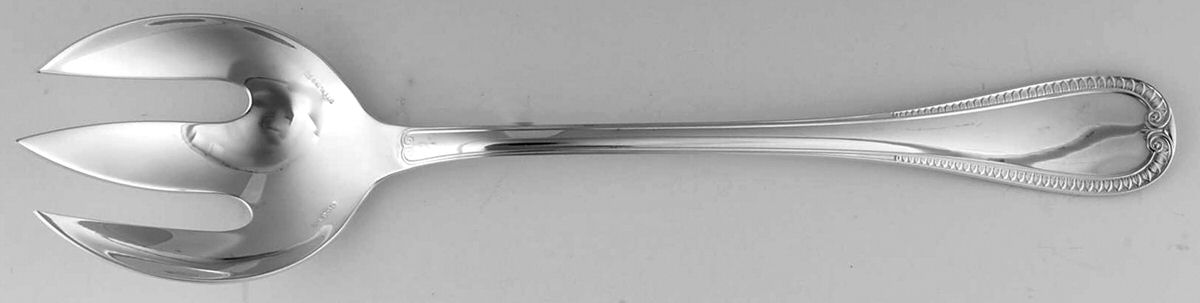 Malmaison (Sterling) Solid Salad Serving Fork by Christofle France-1